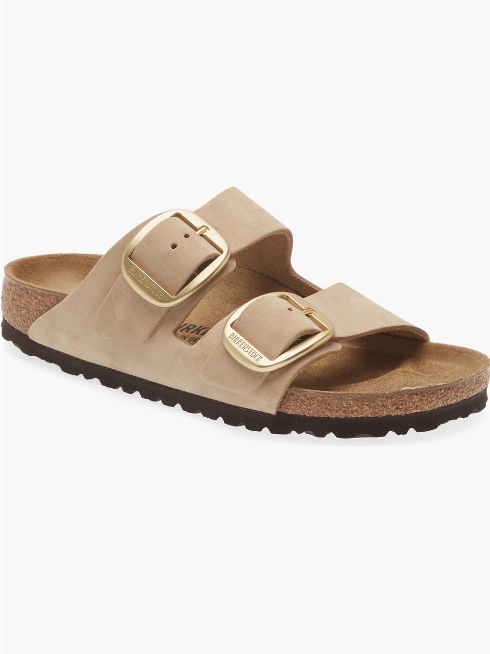 Birkenstock Arizona Big Buckle Slide Sandals size 39 8-8.5 Sandcastle